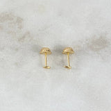 Topos Luna 0.4gr / 4mm Lisa Oro Amarillo 18K