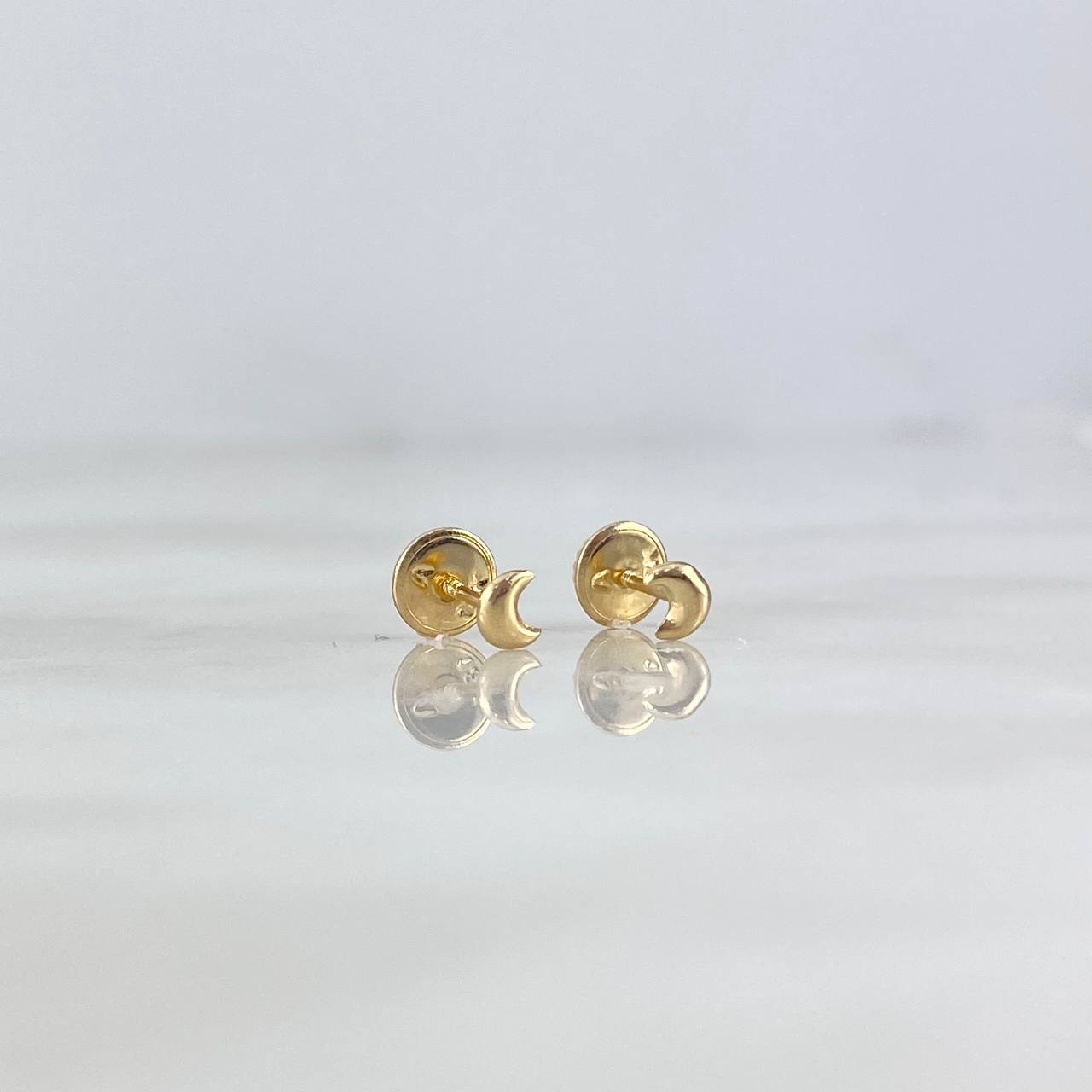 Topos Luna 0.4gr / 4mm Lisa Oro Amarillo 18K