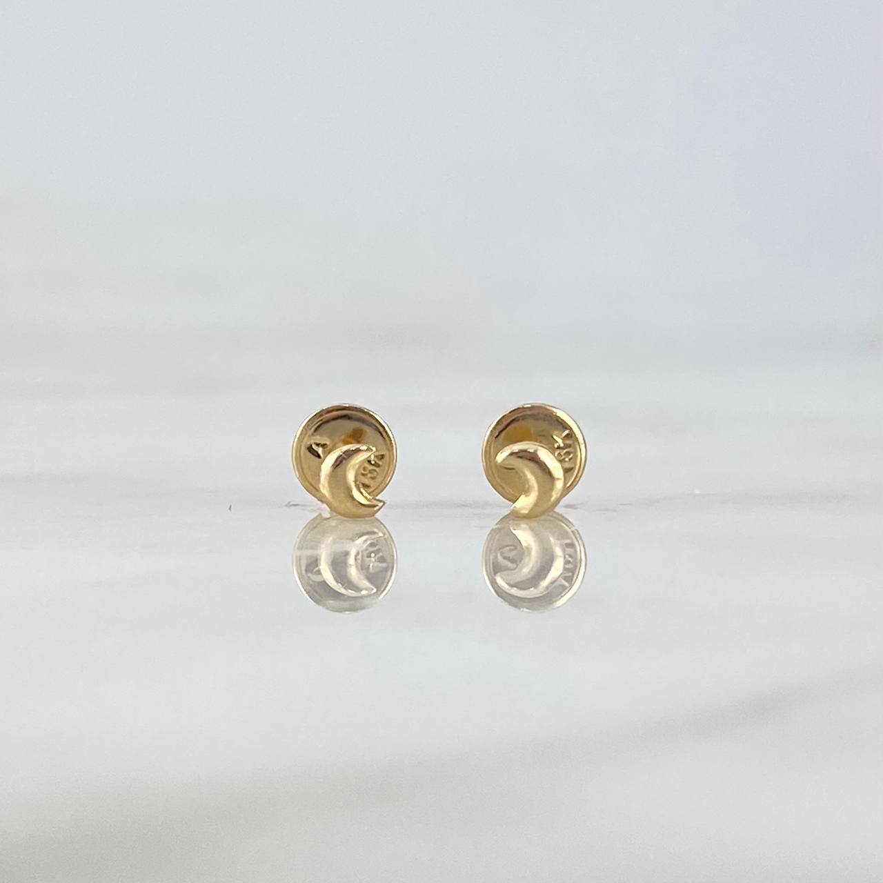 Topos Luna 0.4gr / 4mm Lisa Oro Amarillo 18K