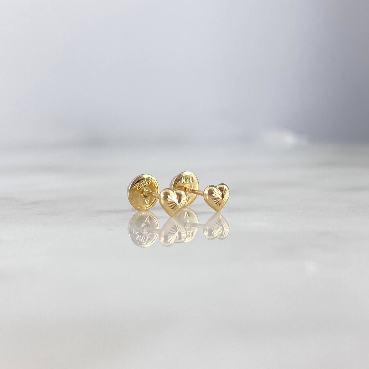 Topos Corazon 0.55gr / Diamantado Oro Amarillo