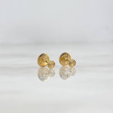 Topos Circulo 0.4gr / Diamantado Oro Amarillo