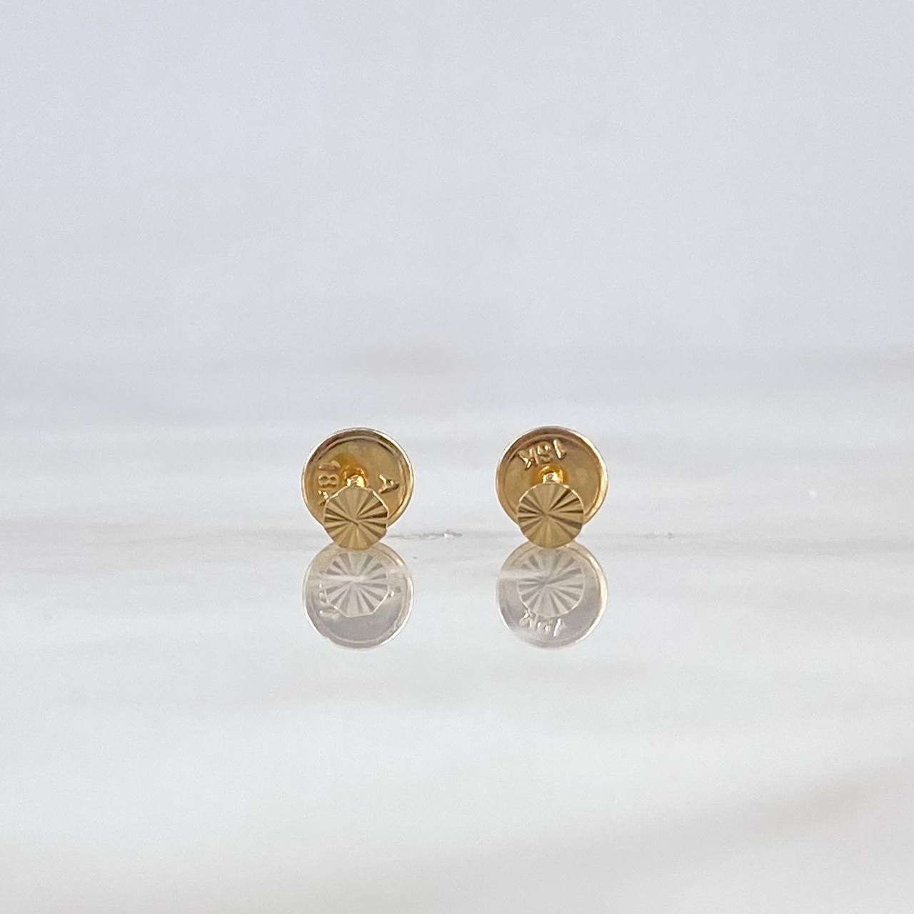 Topos Circulo 0.4gr / Diamantado Oro Amarillo