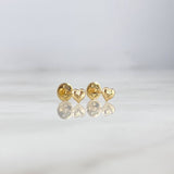 Topos Corazon 0.5gr / Diamantado Oro Amarillo