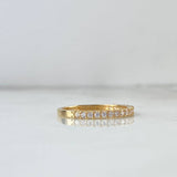 Anillo Churumbela 1.75gr / T7 / Circones Blancos Oro Amarillo