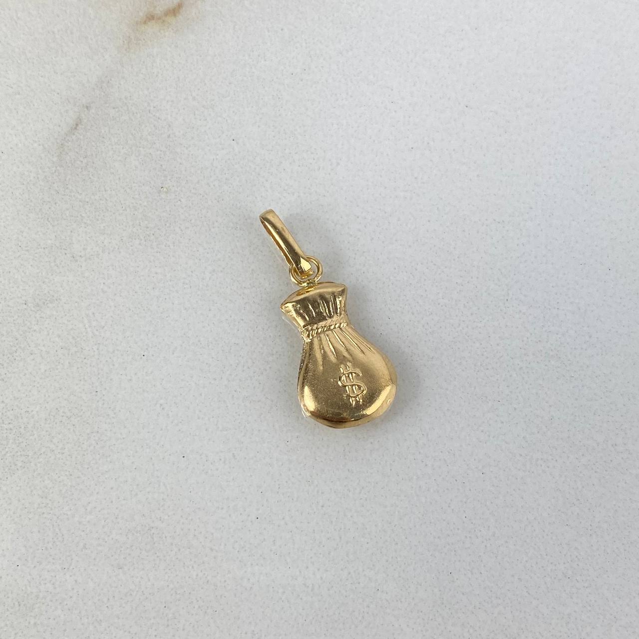 Dije Bolsa De Dinero 0.6gr / 2.2cm / Oro Amarillo