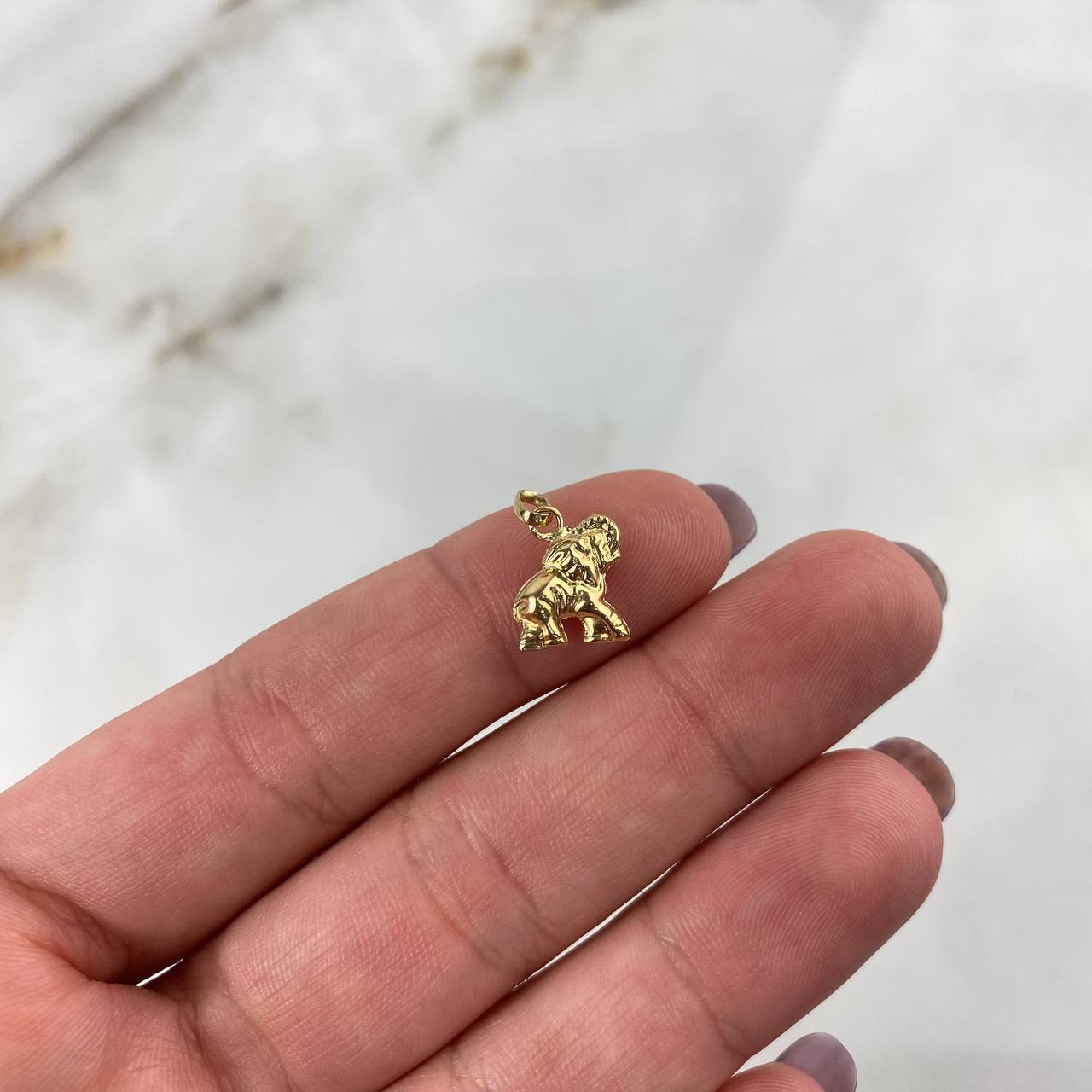 Dije Elefante 0.6gr / 1.5cm / Oro Amarillo