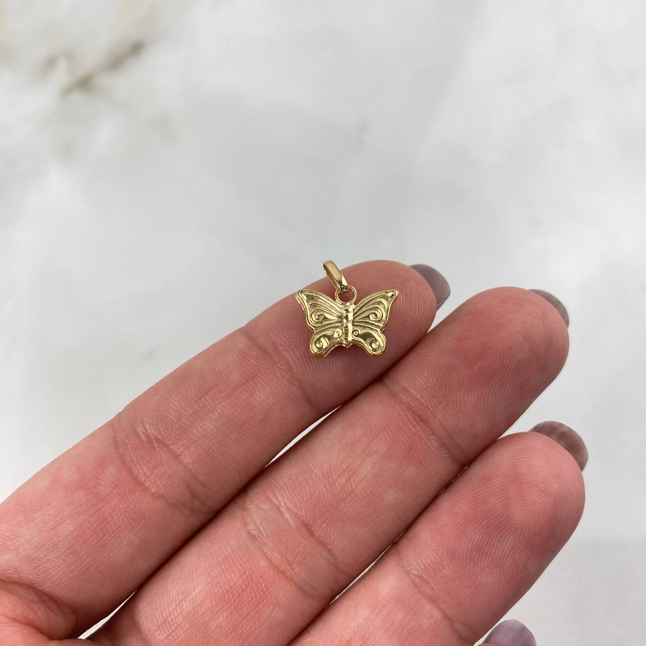 Dije Mariposa 0.5gr / 1.4cm / Oro Amarillo