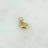 Dije Corazon 0.2gr / 1cm / Troquelado Oro Amarillo