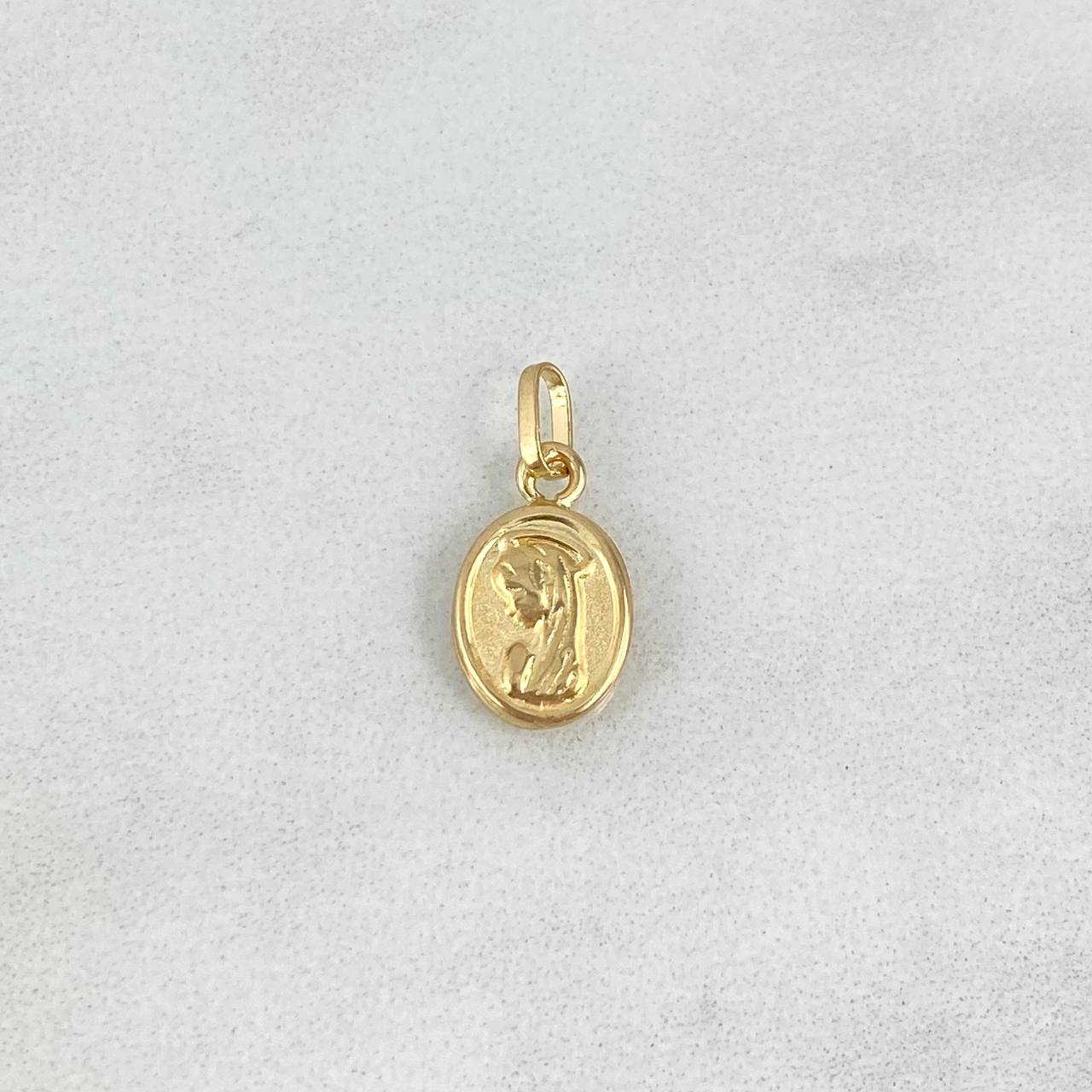 Dije Virgen Maria 0.35gr / 1.5cm / Troquelado Oro Amarillo