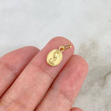 Dije Virgen Maria 0.35gr / 1.5cm / Troquelado Oro Amarillo