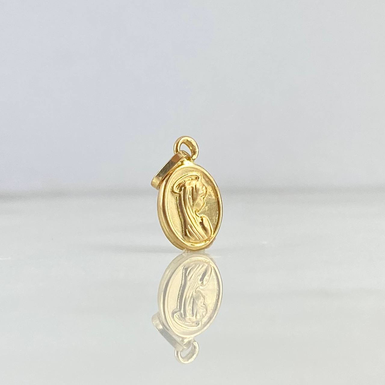 Dije Virgen Maria 0.35gr / 1.5cm / Troquelado Oro Amarillo