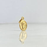 Dije Virgen Maria 0.35gr / 1.5cm / Troquelado Oro Amarillo