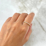 Anillo Churumbela Circulos 1.6gr / T7 / Circones Blancos Oro Amarillo