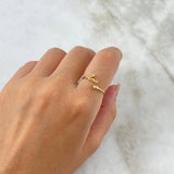 Anillo Love Abrazo 1.05gr / T6 3/4 / Oro Amarillo