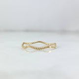 Anillo Trenza zigzag 0.85gr / T5 1/2 / Oro Amarillo ©