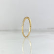 Anillo Churumbela Circulos 1.45gr / T7 1/2 / Circones Blancos Oro Amarillo ©