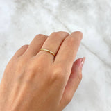 Anillo Morse 1.3gr / T5 1/2 / Circones Blancos Oro Amarillo ©