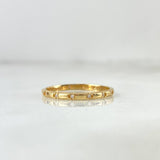 Anillo Morse 1.3gr / T5 1/2 / Circones Blancos Oro Amarillo ©