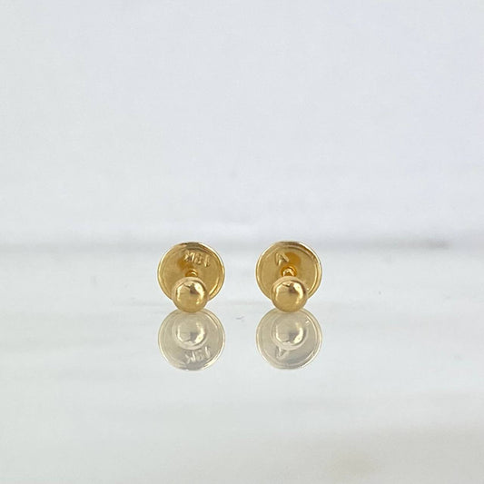 Topos Media Bola 3mm 0.4gr / Lisa Oro Amarillo *