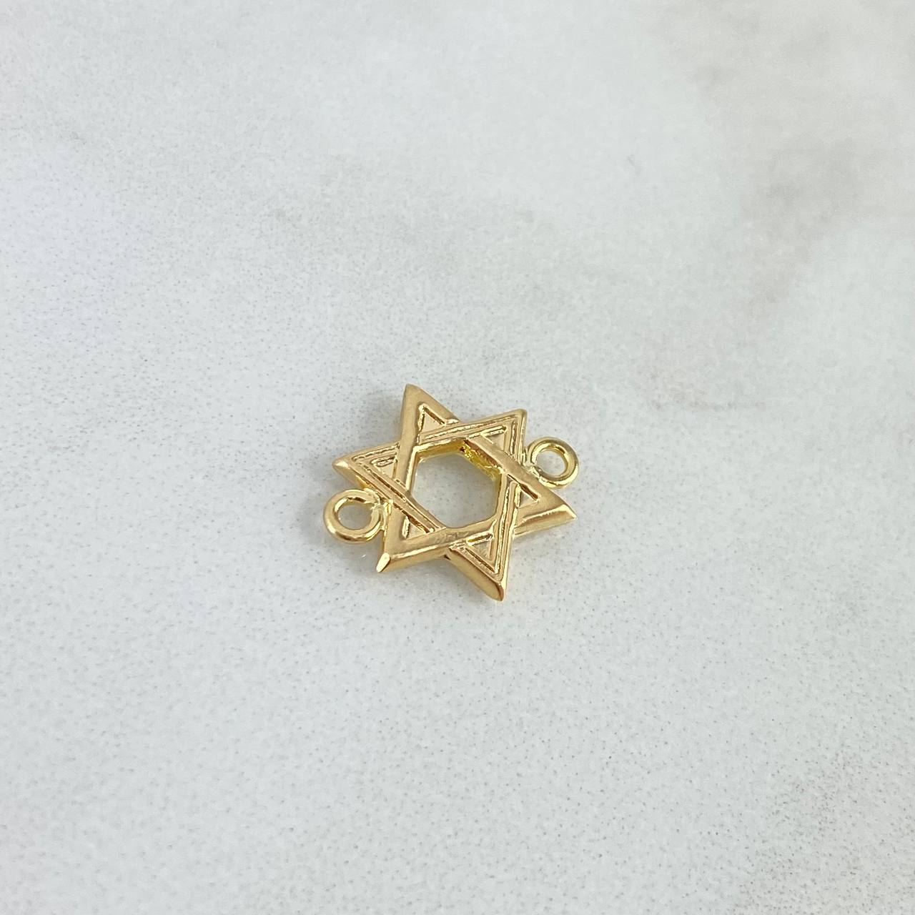 Herraje Estrella de David 0.65gr / 1.5cm / Oro Amarillo