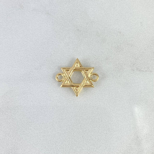 Herraje Estrella De David 0.6gr / 1.5cm / Oro Amarillo