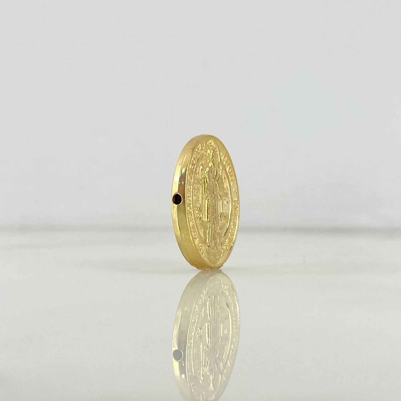 Herraje San Benito 1.5gr / 2cm / Tambor Oro Amarillo 18K ©