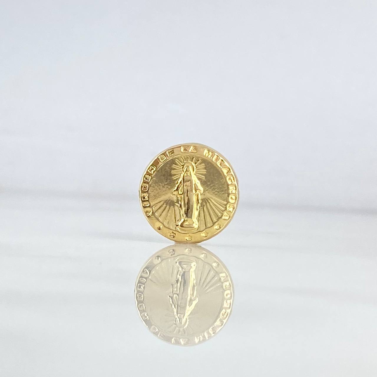 Herraje Virgen Milagrosa 1.25gr / 1.5cm / Tambor Oro Amarillo