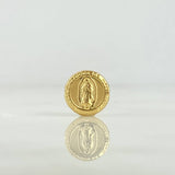 Herraje Virgen Guadalupe 0.45gr / 1cm / Tambor Oro Amarillo