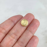 Herraje Virgen Milagrosa 0.5gr / 1cm / Tambor Oro Amarillo