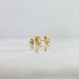 Topos Media Bola 8mm 1gr / Diamantada Oro Amarillo