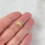 Herraje Sol 0.4gr / 1.4cm / Oro Amarillo