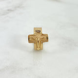 Anillo Cruz Cristo 3.1gr / T11 1/2 / Oro Amarillo