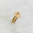 Anillo Cruz Cristo Basteado 3.7gr / T11 / Oro Amarillo