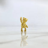 Dije Oso Corazon 4.45gr / 2.2cm / Circones Rosas Blancos Oro Amarillo