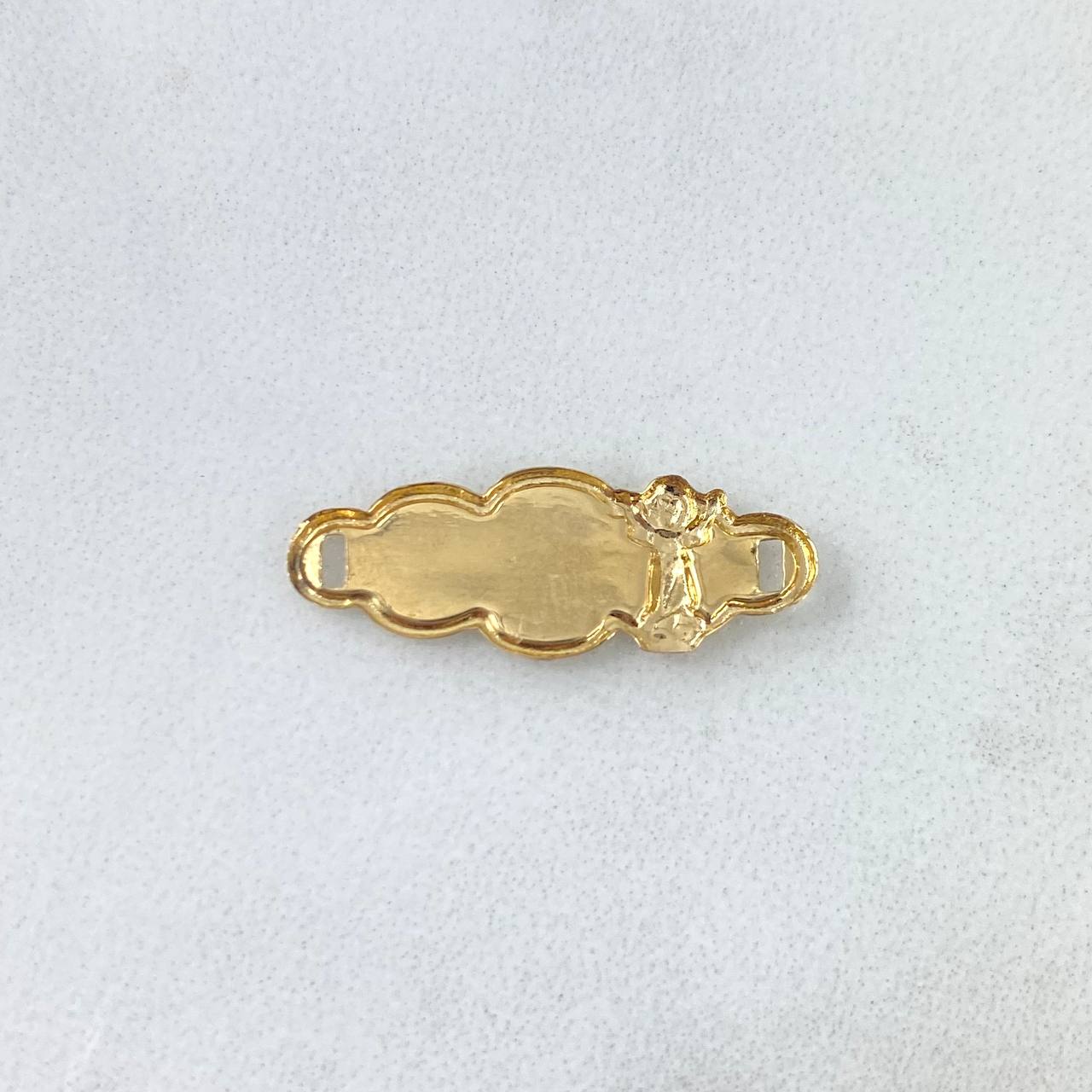 Herraje Placa Nube 0.55gr / 2.2cm / Divino Niño Oro Amarillo