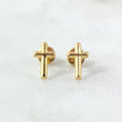 Topos Cruz 0.6gr / 1cm / Lisa Oro Amarillo 18K *