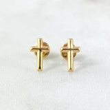 Topos Cruz 0.65gr / 1cm / Lisa Oro Amarillo 18K ©