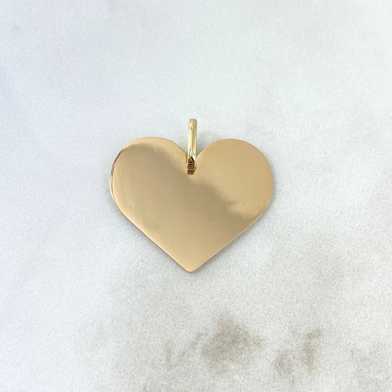 Dije Placa Corazón 2.5gr / 2.6mm Oro Amarillo