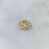 Herraje San Benito 0.65gr / 1.3cm / Tambor Oro Amarillo