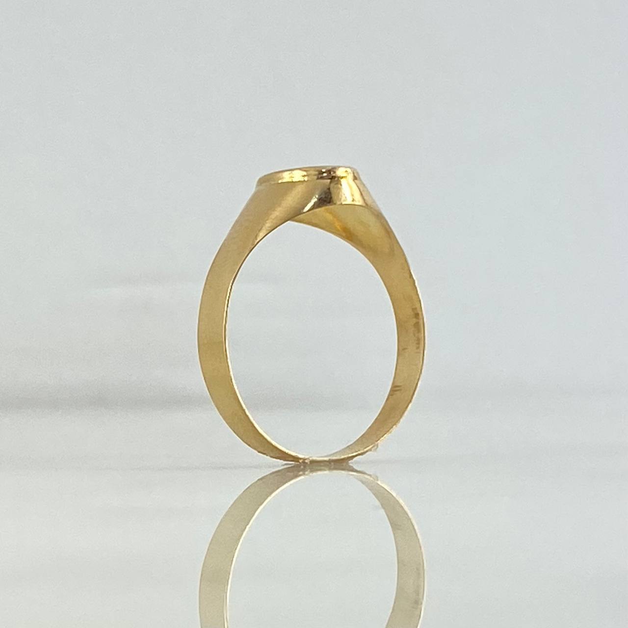 Anillo Sello Virgen Milagrosa 1.45gr / T7 1/2 / Oro Amarillo