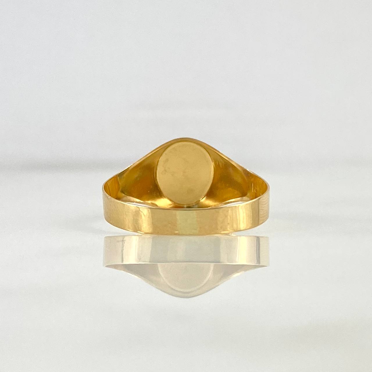 Anillo Sello Virgen Milagrosa 1.4gr / T7 1/4 Oro Amarillo