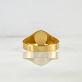 Anillo Sello Virgen Milagrosa 1.45gr / T7 1/2 / Oro Amarillo