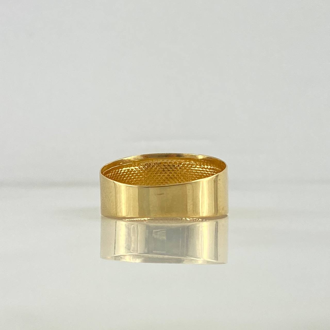 Anillo Cristo 2.3gr / T10 1/2 / Texturizado Oro Amarillo