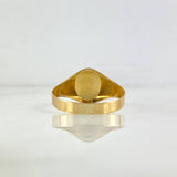 Anillo Sello Cristo 1.75gr / T11 / Rayado Oro Amarillo