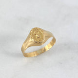 Anillo Sello Divino Niño 1.6gr / T9 1/2 / Oro Amarillo ©