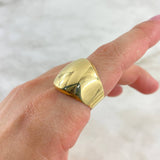 Anillo Sello Liso 3.15gr / T8 1/4 / Oro Amarillo