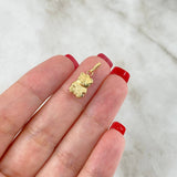 Dije Oso 0.6gr / 2cm / Plano Oro Amarillo