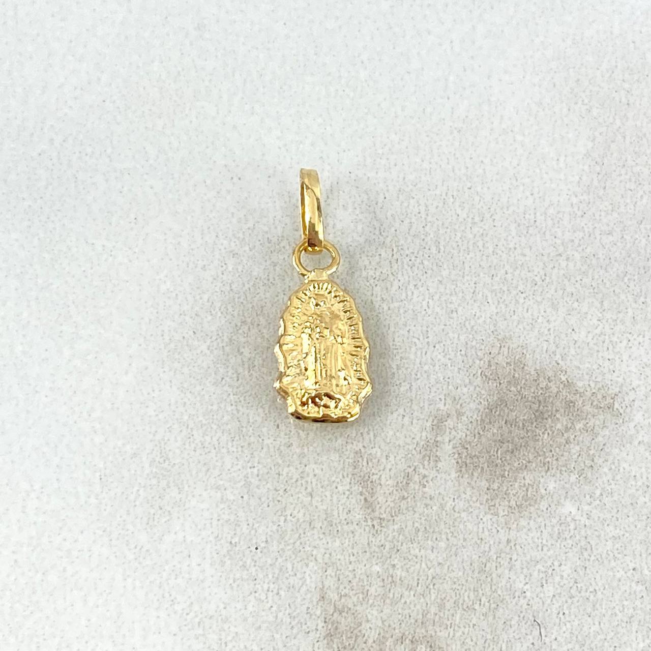 Dije Virgen Guadalupe 0.25gr / 1.5cm / Silueta Oro Amarillo