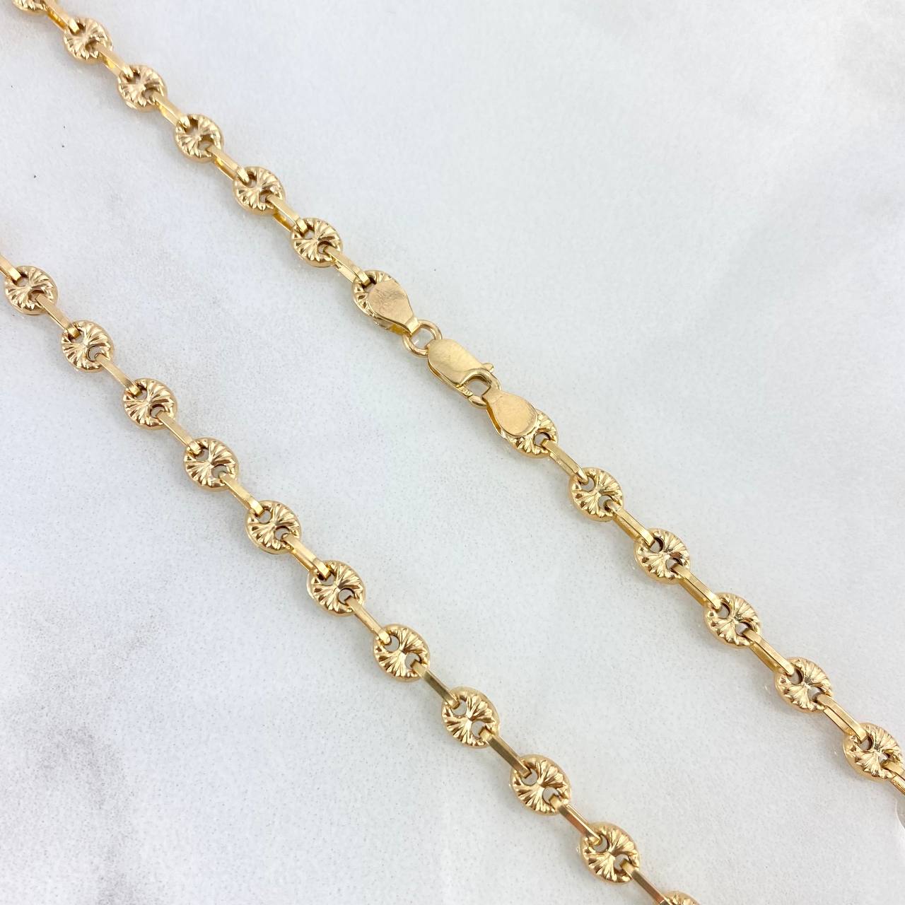 Cadena GC 9.4gr / 50cm / 4.2mm Diamantado Oro Amarillo