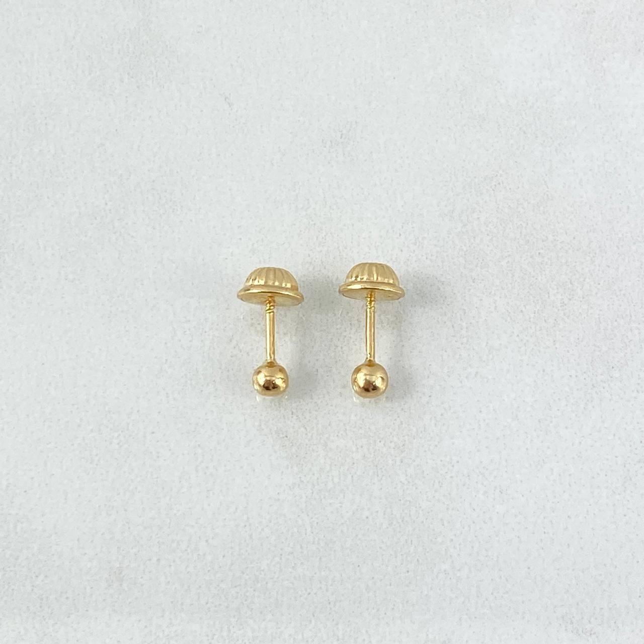 Topos Bola 3mm 0.4gr / Lisa Oro Amarillo